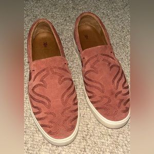 Frye Terracotta Suede Slip-On Sneaker
